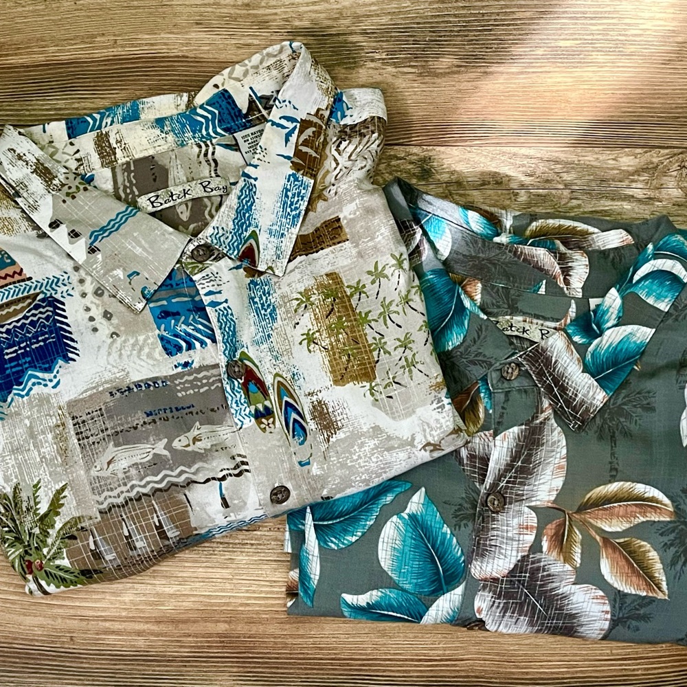 Batik Bay Men’s Shirts — Set of Two